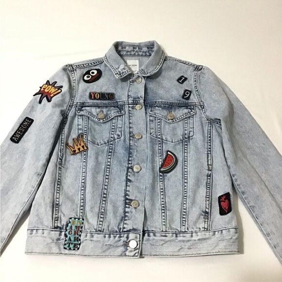 ZARA TRF Denim Jacket Trucker Style Size Medium - Picture 9 of 16